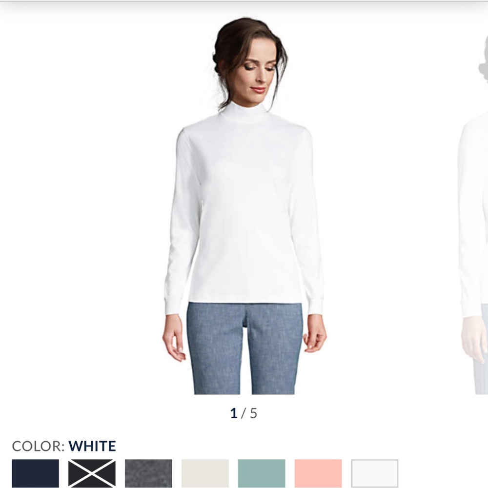 Land’s End Mock Turtlenecks